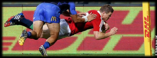 Western Force British Lions Brian ODriscoll try